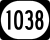 Kentucky Route 1038 marker