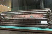 Inner log sarcophagus, Pazyryk-5.[42]