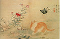 A cat and a butterfly Hwangmyonongjeopdo