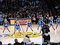 Image 1The Laker Girls, an all-female National Basketball Association Cheerleading squad that supports the Los Angeles Lakers basketball team in home matches, performing in 2007
