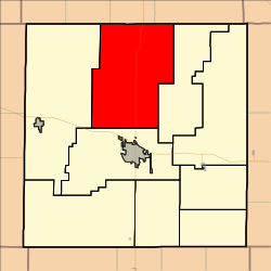 Location in Ellis County