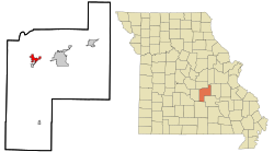 Location of Doolittle, Missouri