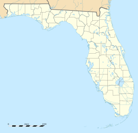 Map showing the location of Disney Wilderness Preserve