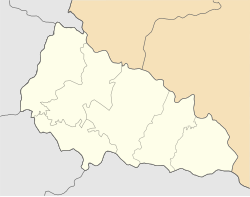 Halabor is located in Zakarpattia Oblast
