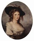 Angelica Kauffman, self-portrait, 1780–1785, a successful painter in her time, she was a great friend of Sir Joshua Reynolds.