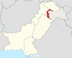 Map of the disputed Kashmir region showing areas of control by India, Pakistan, and China