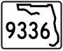 State Road 9336 marker