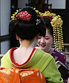 Image 120Two Geisha conversing near the Golden Temple in Kyoto, Japan (photo by Daniel Bachler) (from Portal:Theatre/Additional featured pictures)