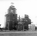 Knott's Berry Farm replica under construction, March 1966