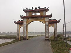 Trinh Nữ village gate, Ninh Bình