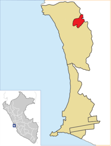 Location of Mi Perú in the Constitutional Province of Callao