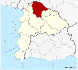 District location in Chonburi province