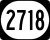 Kentucky Route 2718 marker