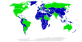 Image 24A world map distinguishing countries of the world as federations (green) from unitary states (blue), a work of political science (from Political science)