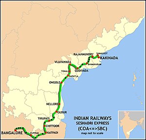 Seshadri Express Route map
