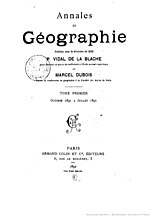 Thumbnail for Annales de Géographie