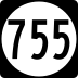 State Route 755 marker