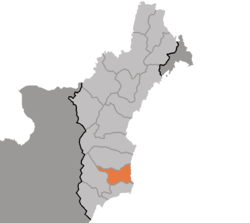 Location of Myongchon County