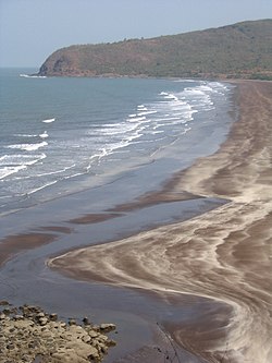 A view of Harihareshwar beach