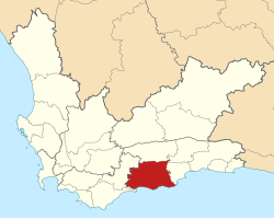 Location of Hessequa Local Municipality within the Western Cape