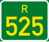 Regional route R525 shield