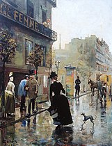 Boulevard in Paris, 1885 (fi)