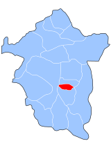 Enugu South (red) in Enugu State (blue)
