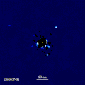 Image 8An exoplanet or extrasolar planet is a planet outside the Solar System. The first possible evidence of an exoplanet was noted in 1917 but was not then recognized as such. The first confirmation of the detection occurred in 1992. A different planet, first detected in 1988, was confirmed in 2003. The James Webb Space Telescope (JWST) is expected to discover more exoplanets, and to give more insight into their traits, such as their composition, environmental conditions, and potential for life. (Full article…)