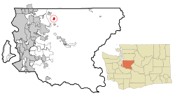 Location of Lake Marcel-Stillwater, Washington