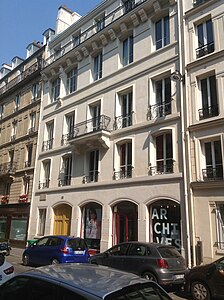 Residence and studio of Viollet-le-Duc at 68 rue Condorcet, Paris (1862)