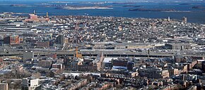 South Boston from the air in 2010