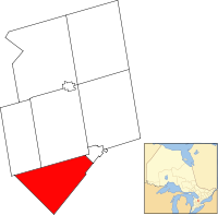 Location of East Garafraxa within Dufferin County