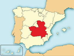 Map of Castilla-La Mancha