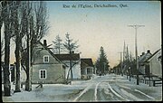 Main street, Deschaillons-sur-Saint-Laurent (early 20th century)