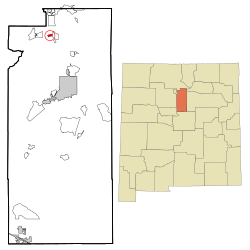 Location of Jaconita, New Mexico