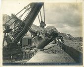 Steamshovel Loading Rock, March 1911