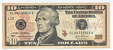 Thumbnail for United States ten-dollar bill