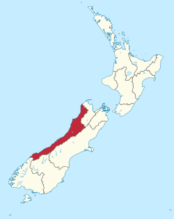 West Coast Region in New Zealand