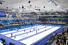 Inside view of Gangneung Curling Centre