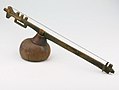 Belgian Congo 20th century. Stick zither, gourd resonator, heterochord.