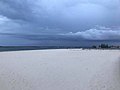 Dolls Point beach on an overcast day