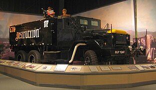 Gun truck museum exhibit
