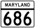 Maryland Route 686 marker