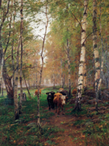 Cows in a Birch Forest, 1886