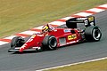 Alboreto racing for Ferrari in 1985