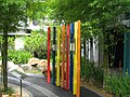 Musical pipes can be played by visitors in the sensory garden at the Building and Construction Authority Gallery, Singapore, which showcases the broad accessibility principles of Universal Design.[13]