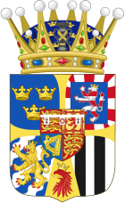 Louise's coat of arms as Crown Princess of Sweden