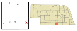Location of Riverton, Nebraska
