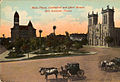 Main Plaza, Cathedral, and Court House, San Antonio, Texas