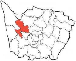 Location of Karangnongko within Klaten Regency